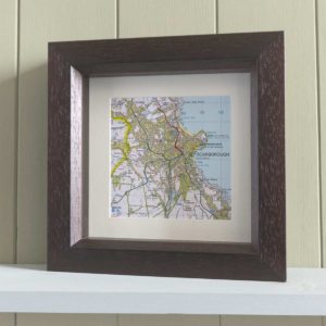 Personalised Map Memories Square Frame - £49.99