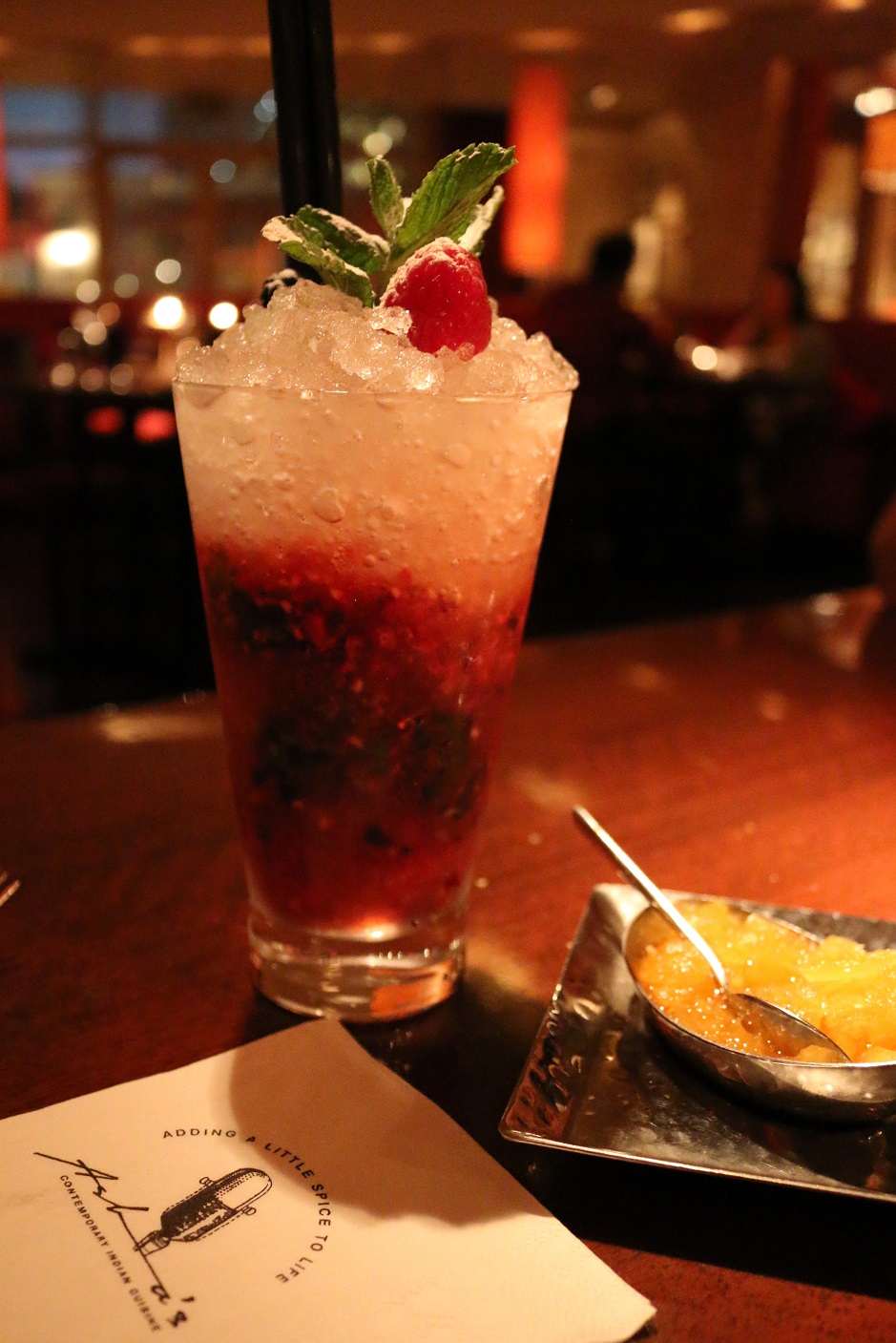 Asha's Dubai mocktail cocktail Truly Berry